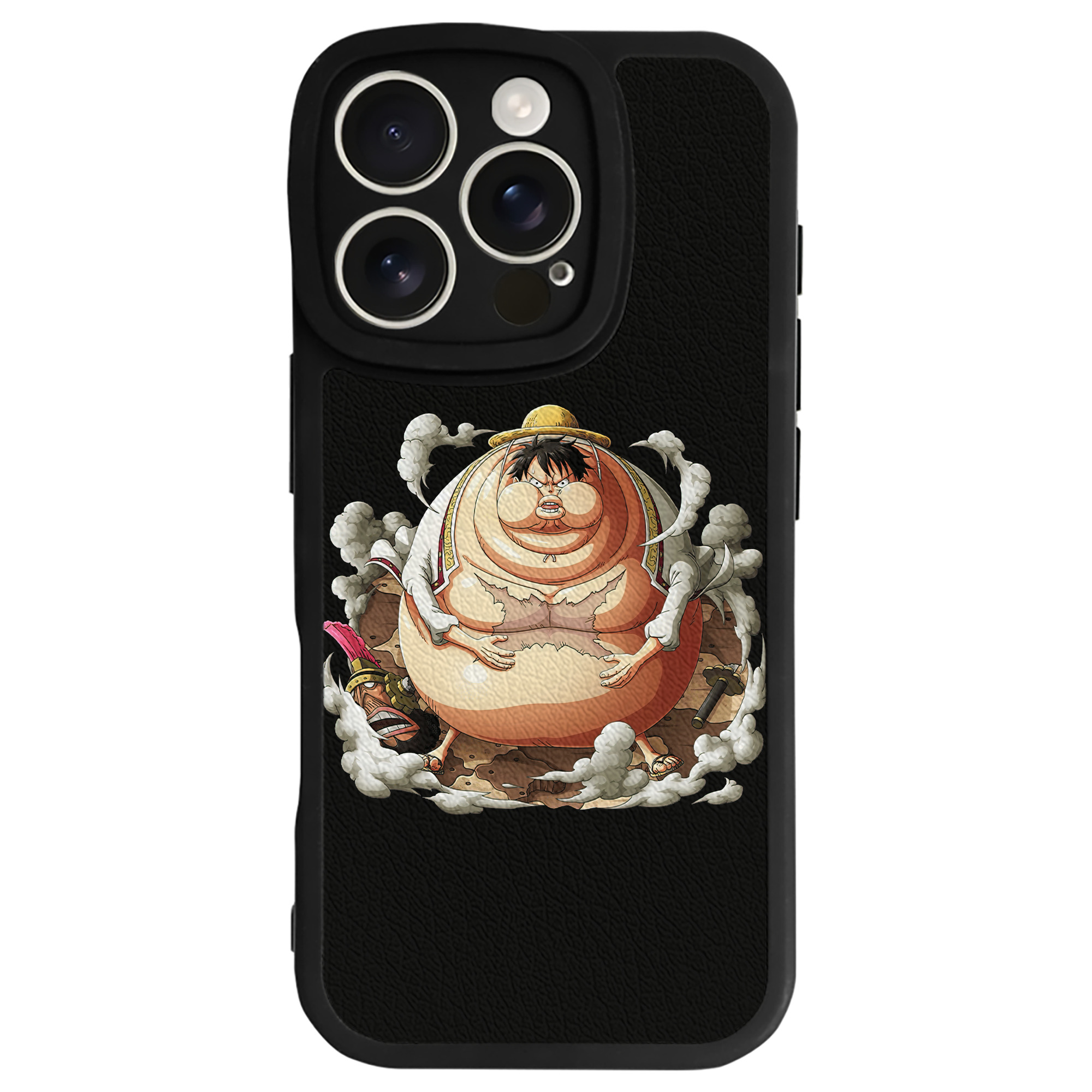 （画像用） ワンピース モンキー・D・ルフィ ONE PIECE Monkey D. Luffy 【iPhone 16シリーズ対応】シリコンスマホケース（レザー調） 材質：シリコン